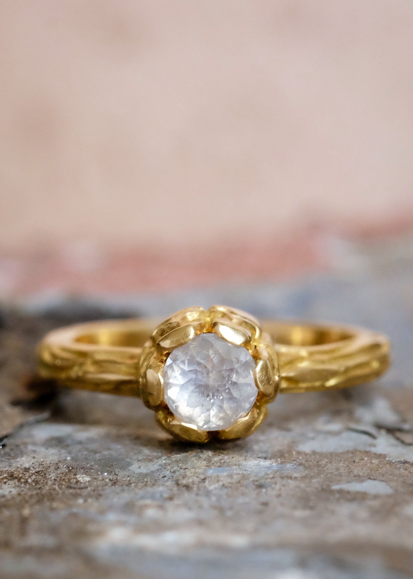 Inspired by windswept castles that emerge from the mist, the Turret ring rises high on the finger to reveal an exquisite rose cut diamond—a ring worthy of fairytales, created for the magic of real life.